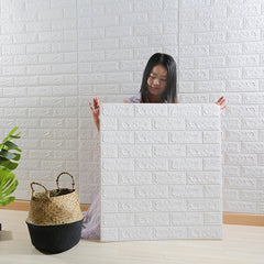 1 Pc 2mm 3d Wall Panels-peel And Stick Foam-3d Brick Wallpaper-self-adhesive Wallpaper For Interior Wall Decor