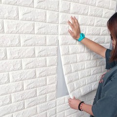 1 Pc 2mm 3d Wall Panels-peel And Stick Foam-3d Brick Wallpaper-self-adhesive Wallpaper For Interior Wall Decor