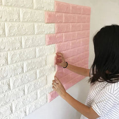 1 Pc 2mm 3d Wall Panels-peel And Stick Foam-3d Brick Wallpaper-self-adhesive Wallpaper For Interior Wall Decor